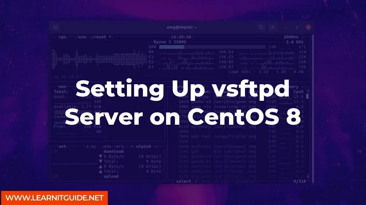 Setting Up vsftpd Server on CentOS 8