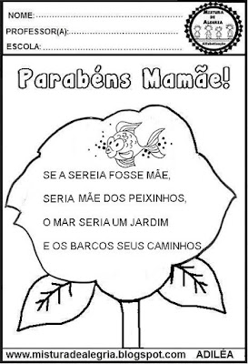 Poesia para educação infantil,dia das mães