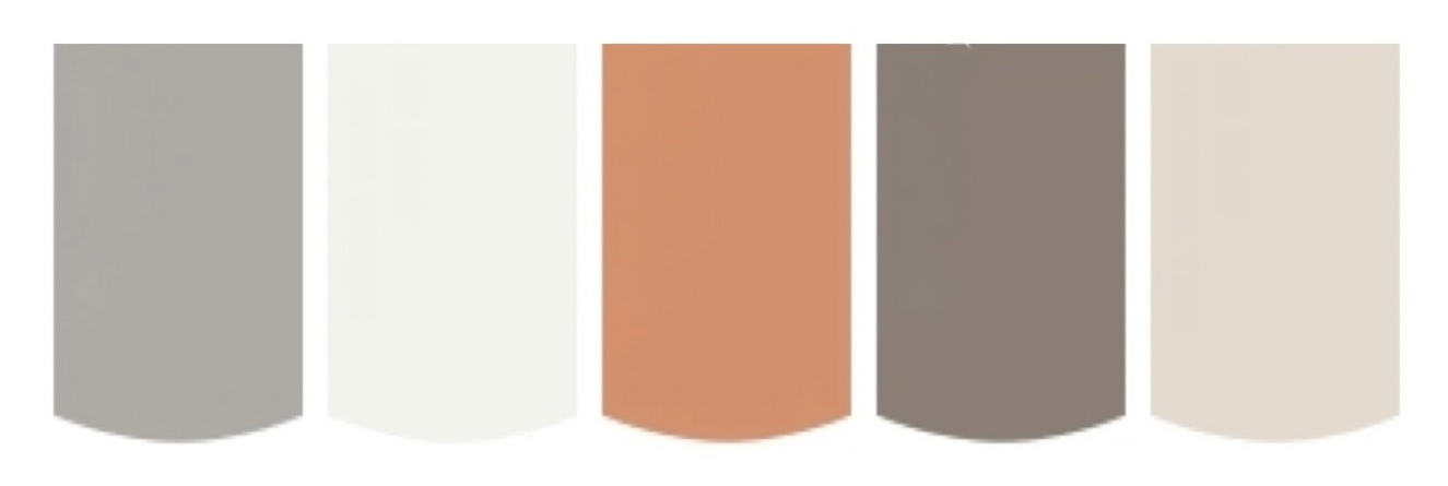 Tan and Gray Color Scheme