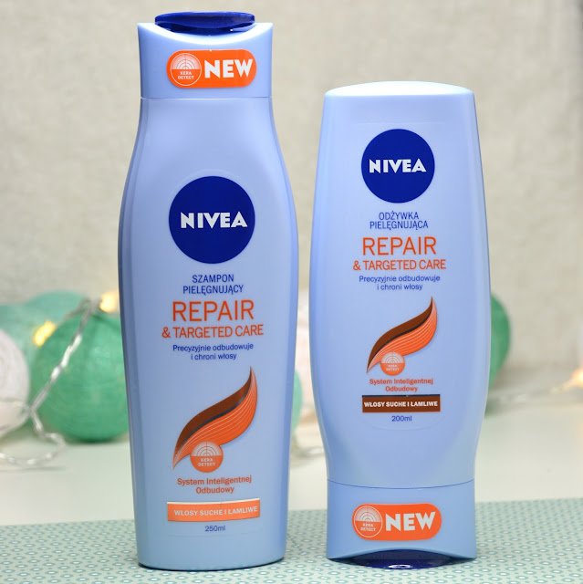 Nivea Repair & Targeted Hair - szampon i odżywka.