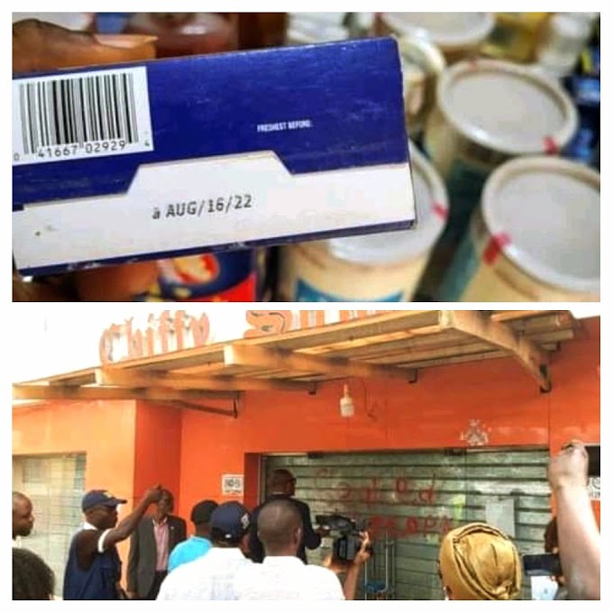 The Lagos State Government has closed down a supermarket for vending expired goods