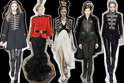 Military jackets from Temperley, Ralph Lauren, Alexander McQueen, Derek Lam & Collette Dinnigan