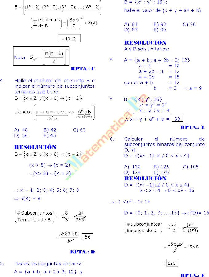 Teoria De Conjuntos Ejercicios Resueltos