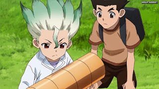 ドクターストーンアニメ 1期4話 石神千空 大木大樹 幼少期 Ishigami Senku  Dr. STONE Episode 4