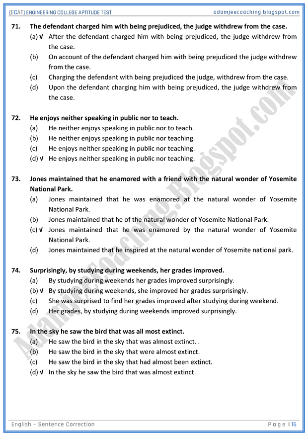 ecat-english-sentence-correction-mcqs-for-engineering-college-entry-test