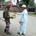 Army distributes sweets to Muslims in Anantnag on the eve of Eid-ul-Fitr