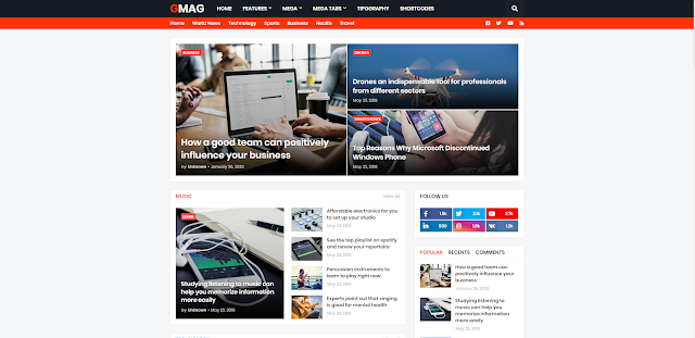 Gmag Blogger Teması