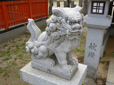 姫嶋神社元楯社狛犬