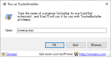 Run as TrustedInstaller