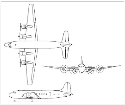 Douglas C-54 Skymaster taslak.