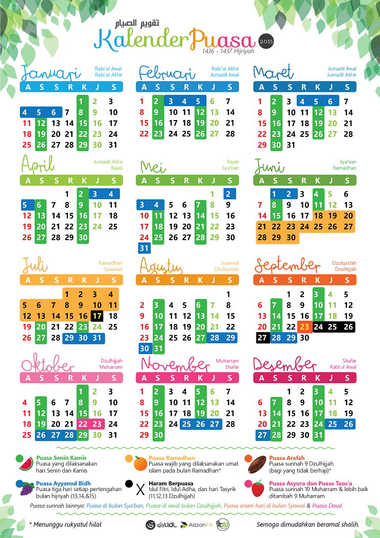 Download Kalender Puasa untuk Tahun 1436 H dan 2015 M ~ my 