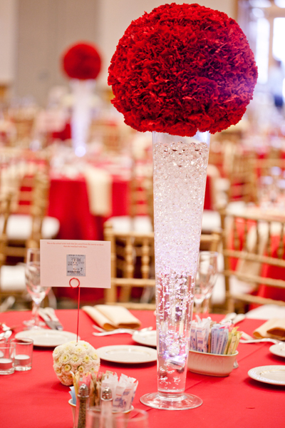 Carnations Wedding Centerpiece