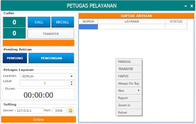 Aplikasi antrian bank syariah, software antrian bank syariah