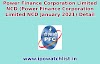 Power Finance Corporation Limited NCD (Power Finance Corporation Limited NCD January 2021) Detail