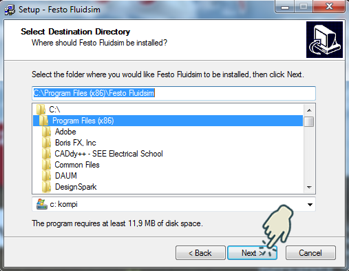 Gambar 5 : Install Festo FluidSIM 