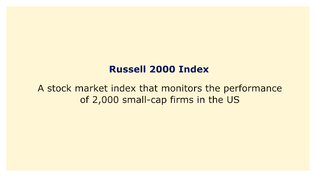 A stock market index that monitors the performance of 2,000 small-cap firms in the US.