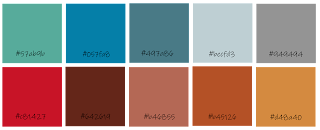 color palette chart download crafting supplies digital image