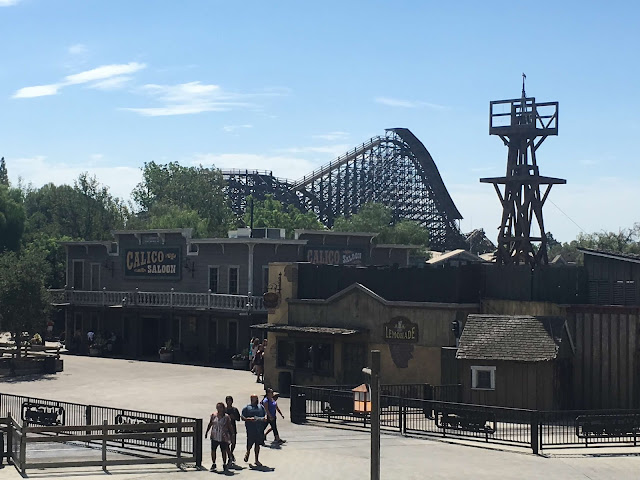 GhostRider Wooden Roller Coaster From Calico Mine Ride Knott's Berry Farm