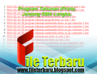 Program Tahunan (Prota) Jenjang SMA Lengkap