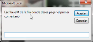 como colocar el texto de un comentario en una celda automaticamente en excel