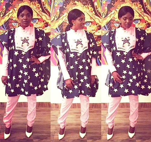 Celeb Couple, 2Baba & Annie Idibia Rock Agbada in Style for a Dinner (Photos)