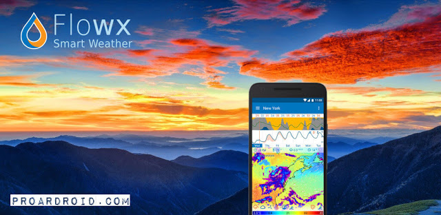  تطبيق Flowx Full v3.200 لتوقع حالة الطقس بشكل دقيق كامل للأندرويد مجاناً logo