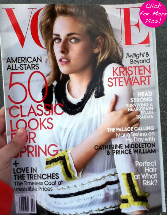 Kristen Stewart: Blonde for February 2011 Vogue! Posted by Eden at 5:47 AM