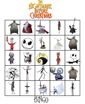 free printable nightmare before christmas games