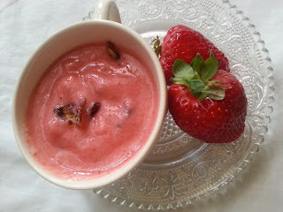 sorbet de fraise maison