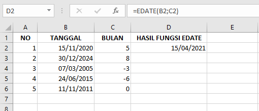 Fungsi EDATE: Kegunaan, Contoh, dan Cara Memasukkan ke Microsoft Excel