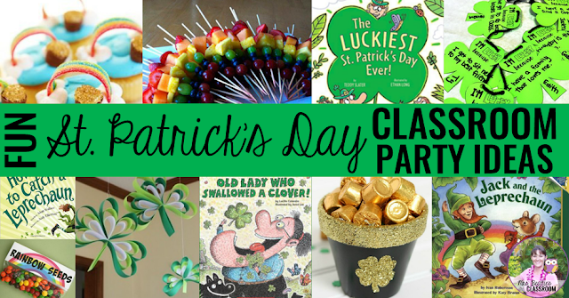 Planning a St. Patrick's Day party in your classroom? Check out this round-up of the best St. Patrick's Day books, activities, challenges, and food ideas, and grab a couple of St. Patrick's Day FREEBIES while you're there!