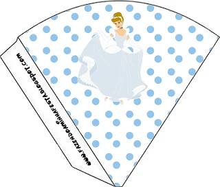 Cinderella Free Printable Cones.