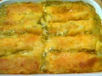 Shortcut Green Chicken Enchiladas - Perfect for Your Americanized, Unauthentic Cinco de Mayo Fiesta!