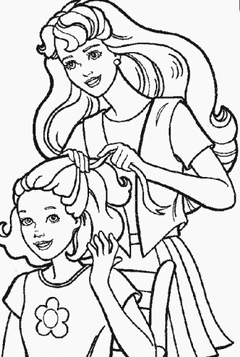 Free Barbie Coloring Pages