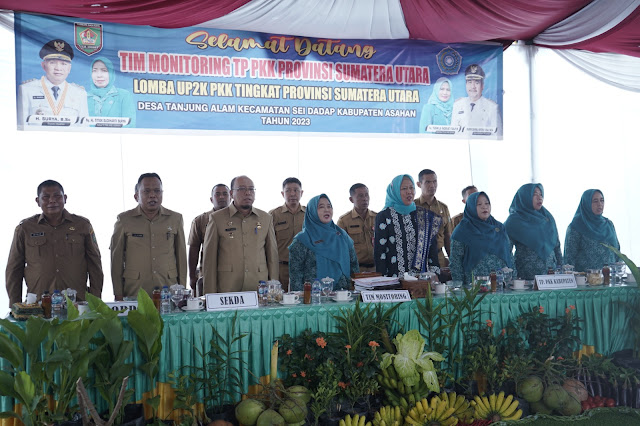 Ikuti Monitoring Lomba UP2K PKK Tingkat Provsu, Sekda Asahan Sampaikan Ini