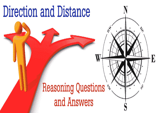 Direction and Distance Reasoning Questions in Hindi
