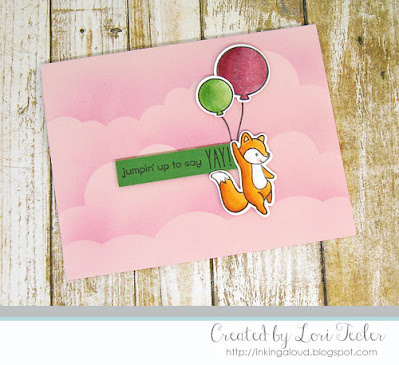 Jumpin' Up to Say Yay card-designed by Lori Tecler/Inking Aloud-stamps from Lawn Fawn