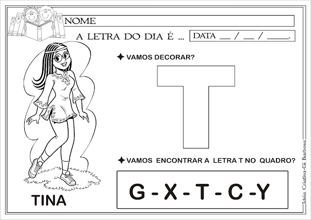 26 lindas atividades com as letras do alfabeto Turma da Mônica