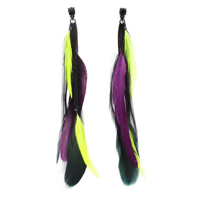 Fashion Designer Career Cluster on Close Up Of The Noir Earrings   Love The Neon Hits