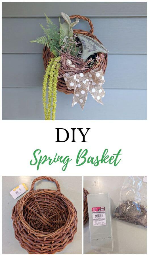 DIY Front Door Basket for Spring