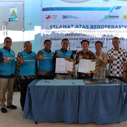 Listrik PT Ecogreen Oleochemicals Batam (EOB) Menyala Bukti Komitmen PT PLN Batam Untuk Memenuhi Kebutuhan Listrik Industri 1.008 MVA