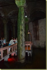 Cistern reused pillar