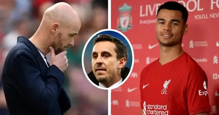 "United Didn't Need Him"- Neville On Gakpo joining Liverpool