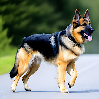 The German Shepherd is a highly trained breed of dog that is often used in law enforcement as a police dog.