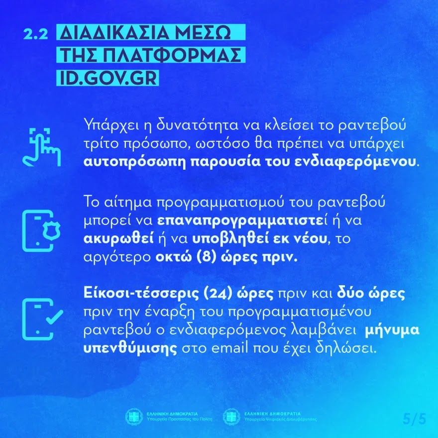 Νέες ταυτότητες: Ανοίγει αύριο η πλατφόρμα - Βήμα-βήμα η διαδικασία