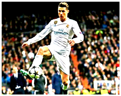 Real Madrid's Cristiano Ronaldo in action.