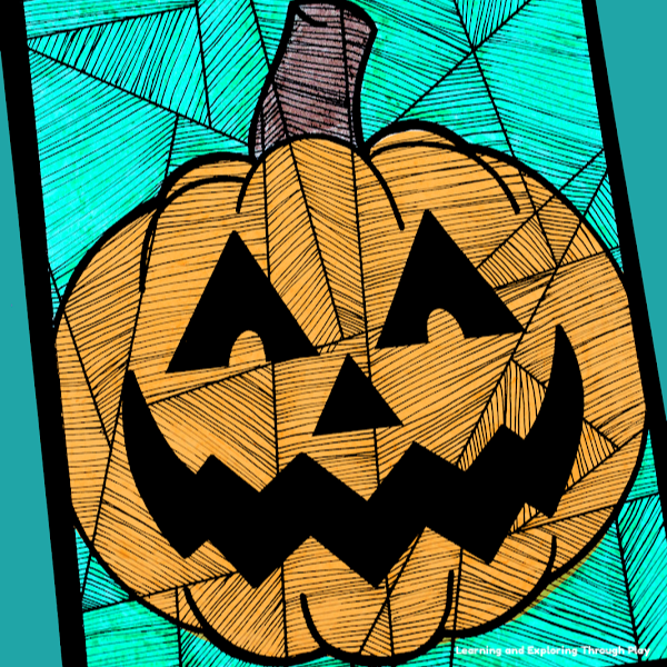 Pumpkin Line Art - Halloween Ideas for Kids