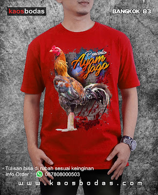 kaos ayam jago, kaos ayam bangkok, kaos ayam fighter