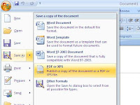 Membuat file PDF mengunakan MS Office 2007