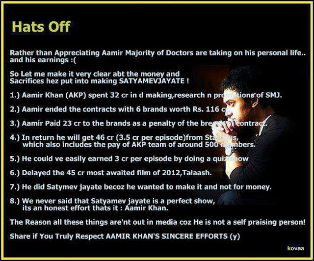 Satyamev Jayate - Hats Off Aamir Khan